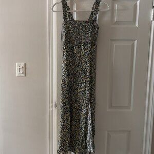 Linen-blend Zara Floral Dress, X-Small